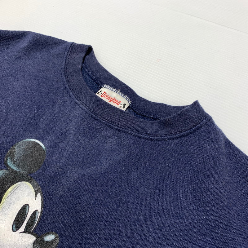 【中古品】【メンズ】 Disney ディズニー 90's MICKEY SWEAT SHIRT 90年代 ミッキー スウェット トップス トレーナー 145-260401-ko-13-tei サイズ：不明 カラー：ネイビー 万代Net店