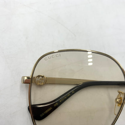 【中古品】【メンズ】 GUCCI グッチ SUNGLASSES GG1089SA-005 サングラス アクセサリー アイウェア チェーンホール 203-260404-ko-06-tei サイズ：61□15-145 カラー：ゴールド 万代Net店