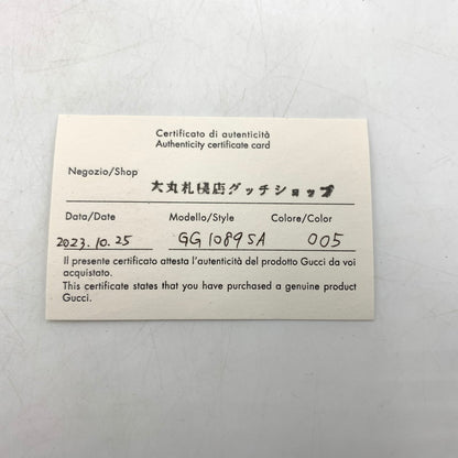 【中古品】【メンズ】 GUCCI グッチ SUNGLASSES GG1089SA-005 サングラス アクセサリー アイウェア チェーンホール 203-260404-ko-06-tei サイズ：61□15-145 カラー：ゴールド 万代Net店