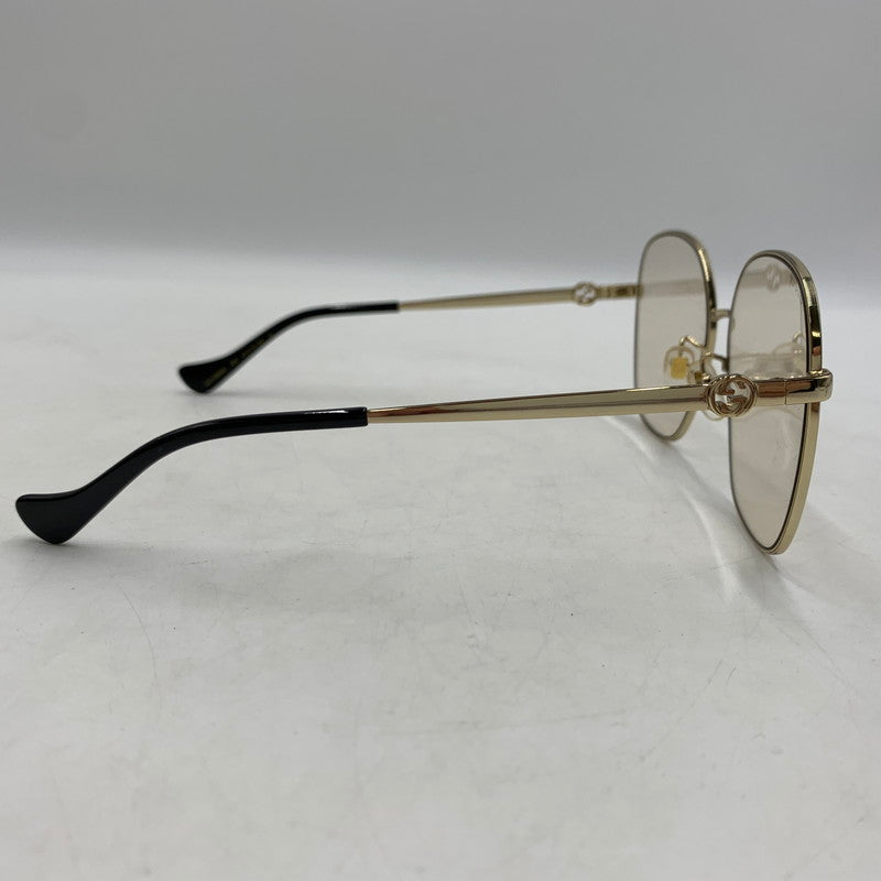 【中古品】【メンズ】 GUCCI グッチ SUNGLASSES GG1089SA-005 サングラス アクセサリー アイウェア チェーンホール 203-260404-ko-06-tei サイズ：61□15-145 カラー：ゴールド 万代Net店