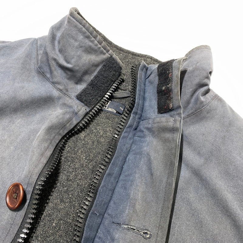 【現状渡し品】【メンズ】 POLO RALPH LAUREN ポロ・ラルフローレン 90's OILED JACKET 90年代 オイルジャケット アウター オイル コート 145-260330-ko-12-tei サイズ：XL カラー：グレー 万代Net店