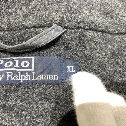 【現状渡し品】【メンズ】 POLO RALPH LAUREN ポロ・ラルフローレン 90's OILED JACKET 90年代 オイルジャケット アウター オイル コート 145-260330-ko-12-tei サイズ：XL カラー：グレー 万代Net店