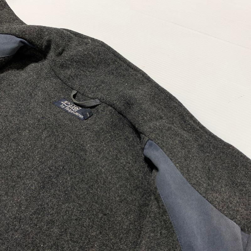 【現状渡し品】【メンズ】 POLO RALPH LAUREN ポロ・ラルフローレン 90's OILED JACKET 90年代 オイルジャケット アウター オイル コート 145-260330-ko-12-tei サイズ：XL カラー：グレー 万代Net店