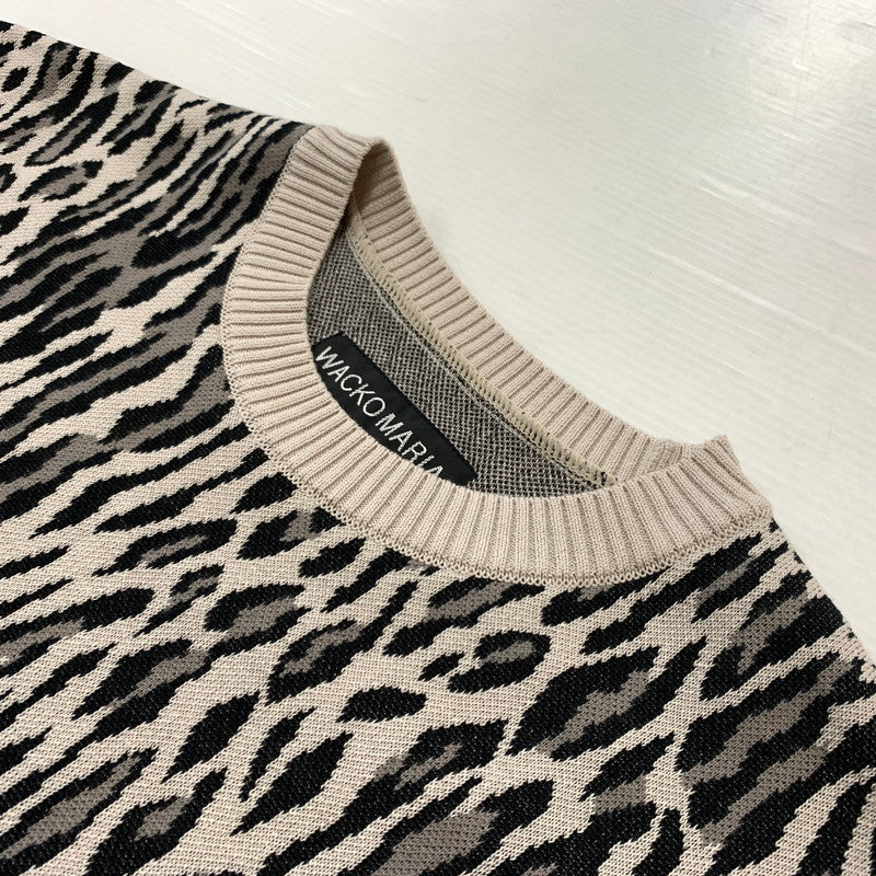 【中古品】【メンズ】 26SS LEOPARD JACQUARD SWEATER TYPE-2 26SS-WMK-KN17 レオパード ジャカード セーター トップス ニット 140-260331-ko-10-fuzh サイズ：M カラー：アイボリー 万代Net店