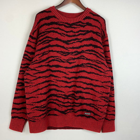 【中古品】【メンズ】 TIGER MOHAIR JAQUARD KNIT SWEATER 25FW-WMK-KN05 タイガー モヘア ジャカード ニット セーター トップス 140-260331-ko-11-fuzh サイズ：L カラー：レッド 万代Net店