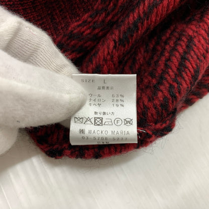 【中古品】【メンズ】 TIGER MOHAIR JAQUARD KNIT SWEATER 25FW-WMK-KN05 タイガー モヘア ジャカード ニット セーター トップス 140-260331-ko-11-fuzh サイズ：L カラー：レッド 万代Net店