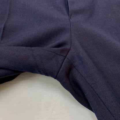 【中古品】【メンズ】 DORMEUIL PLEATED TROUSERS ドーメル プリーツ トラウザー ボトムス スラックスパンツ 151-260331-ko-24-fuzh サイズ：M カラー：ネイビー/パープル系 万代Net店