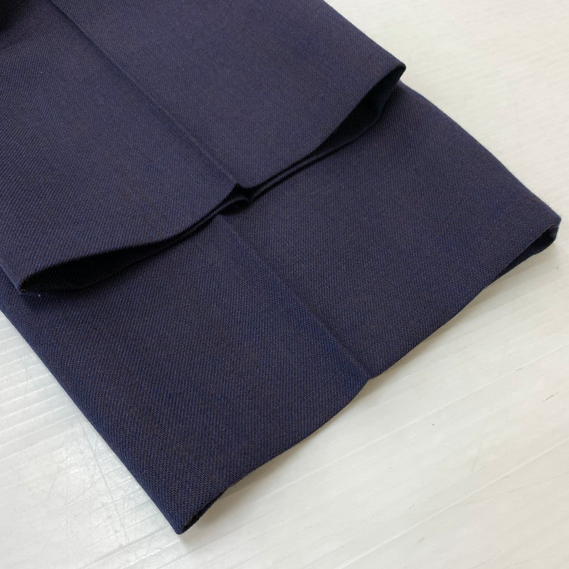 【中古品】【メンズ】 DORMEUIL PLEATED TROUSERS ドーメル プリーツ トラウザー ボトムス スラックスパンツ 151-260331-ko-24-fuzh サイズ：M カラー：ネイビー/パープル系 万代Net店