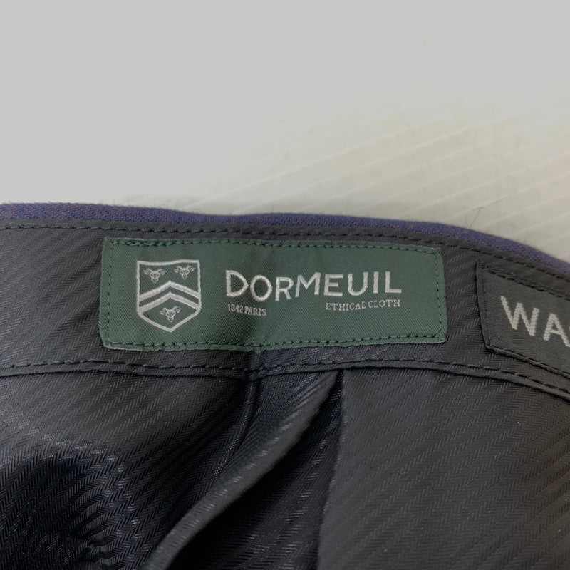 【中古品】【メンズ】 DORMEUIL PLEATED TROUSERS ドーメル プリーツ トラウザー ボトムス スラックスパンツ 151-260331-ko-24-fuzh サイズ：M カラー：ネイビー/パープル系 万代Net店
