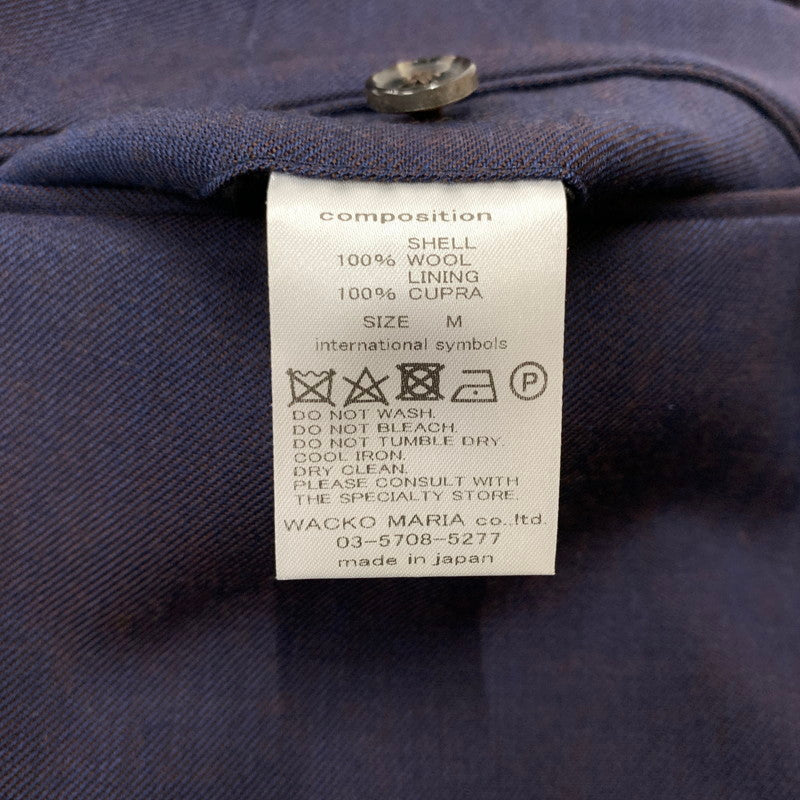 【中古品】【メンズ】 DORMEUIL PLEATED TROUSERS ドーメル プリーツ トラウザー ボトムス スラックスパンツ 151-260331-ko-24-fuzh サイズ：M カラー：ネイビー/パープル系 万代Net店
