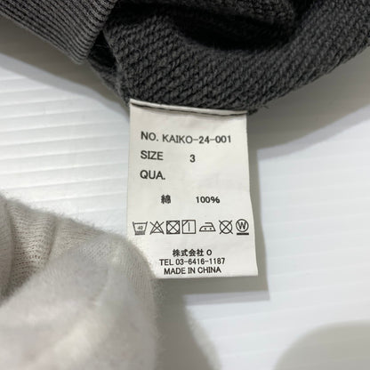 【中古品】【メンズ】 KAIKO カイコー FADED HEAVYWEIGHT SWEAT SHIRT KAIKO-24-001 フェイド ヘビーウェイトスウェットシャツ トップス トレーナー 140-260401-ko-15-tei サイズ：3 カラー：グレー 万代Net店