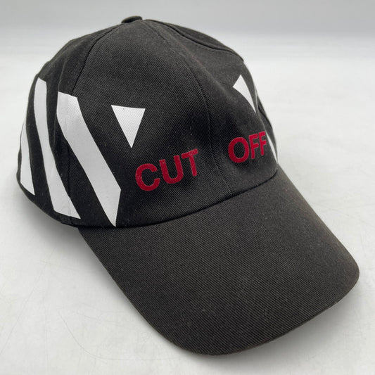 【中古品】【メンズ】 OFFWHITE off-white 16aw オフホワイト CUT OFF CAP カットオフキャップ 帽子 185-260809-nm-57-tei カラー：ブラック 万代Net店