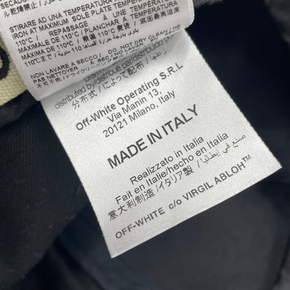 【中古品】【メンズ】 OFFWHITE off-white 16aw オフホワイト CUT OFF CAP カットオフキャップ 帽子 185-260809-nm-57-tei カラー：ブラック 万代Net店
