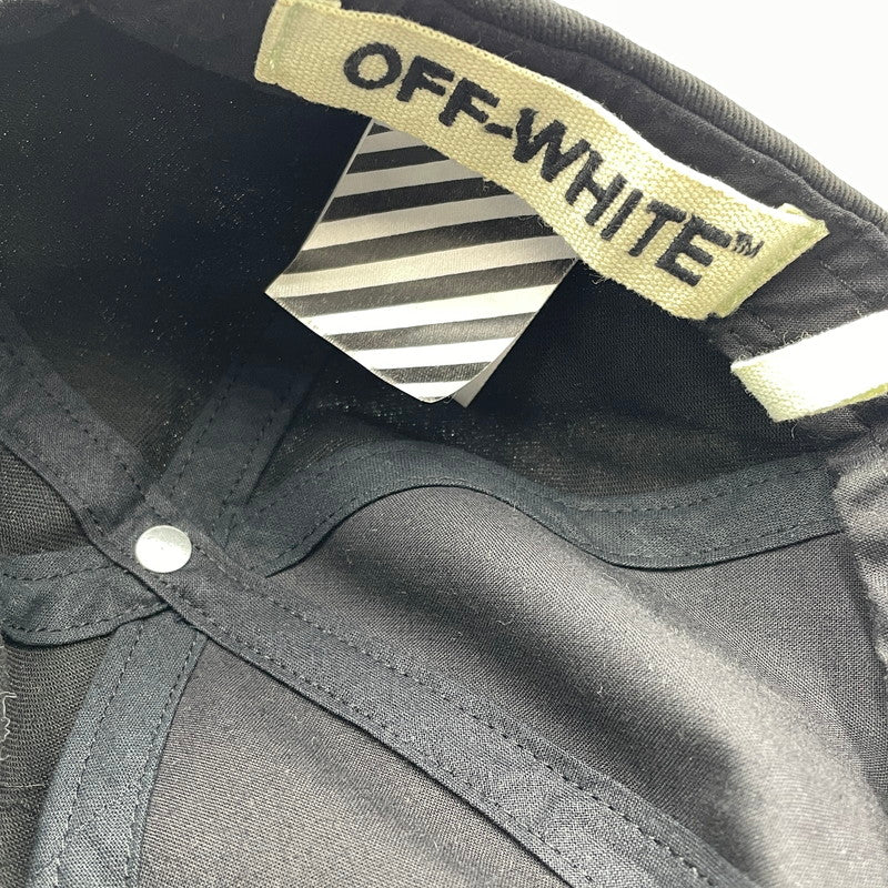 【中古品】【メンズ】 OFFWHITE off-white 16aw オフホワイト CUT OFF CAP カットオフキャップ 帽子 185-260809-nm-57-tei カラー：ブラック 万代Net店