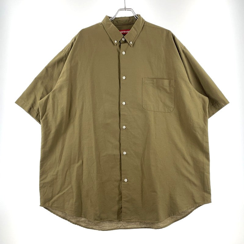 【中古品】【メンズ】 24SS LOOSEFIT OXFORD SHIRT ルーズフィット オックスフォード シャツ 半袖 トップス 149-260404-yo-11-fuzh サイズ：XXL カラー：Olive 万代Net店