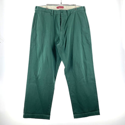 【中古品】【メンズ】 Supreme シュプリーム 24AW ARCLOGO CHINO PANT アーチロゴ チノパンツ ボトムス 149-260404-yo-01-tei サイズ：38 カラー：グリーン 万代Net店