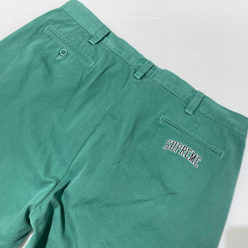 【中古品】【メンズ】 Supreme シュプリーム 24AW ARCLOGO CHINO PANT アーチロゴ チノパンツ ボトムス 149-260404-yo-01-tei サイズ：38 カラー：グリーン 万代Net店