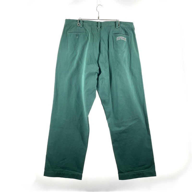 【中古品】【メンズ】 Supreme シュプリーム 24AW ARCLOGO CHINO PANT アーチロゴ チノパンツ ボトムス 149-260404-yo-01-tei サイズ：38 カラー：グリーン 万代Net店