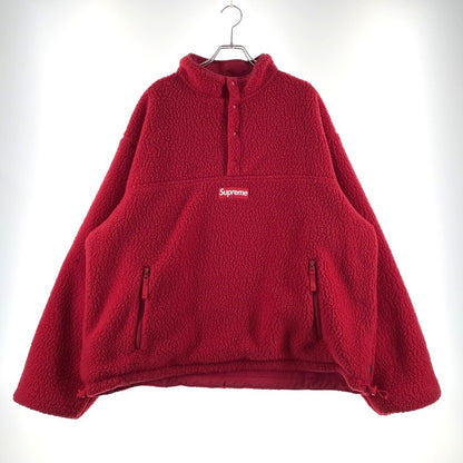 【中古品】【メンズ】 Supreme シュプリーム 23FW POLARTEC SHEARLING REVERSIBLE PULLOVER ポーラテック シアリング リバーシブル プルオーバー ジャケット 149-260404-yo-15-tei サイズ：XXL カラー：レッド 万代Net店