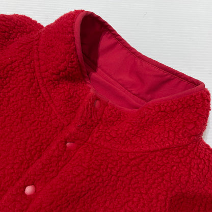 【中古品】【メンズ】 Supreme シュプリーム 23FW POLARTEC SHEARLING REVERSIBLE PULLOVER ポーラテック シアリング リバーシブル プルオーバー ジャケット 149-260404-yo-15-tei サイズ：XXL カラー：レッド 万代Net店