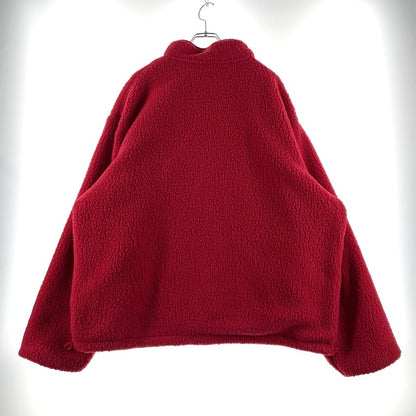 【中古品】【メンズ】 Supreme シュプリーム 23FW POLARTEC SHEARLING REVERSIBLE PULLOVER ポーラテック シアリング リバーシブル プルオーバー ジャケット 149-260404-yo-15-tei サイズ：XXL カラー：レッド 万代Net店