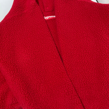 【中古品】【メンズ】 Supreme シュプリーム 23FW POLARTEC SHEARLING REVERSIBLE PULLOVER ポーラテック シアリング リバーシブル プルオーバー ジャケット 149-260404-yo-15-tei サイズ：XXL カラー：レッド 万代Net店