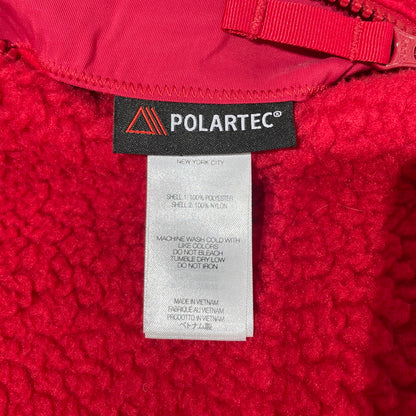 【中古品】【メンズ】 Supreme シュプリーム 23FW POLARTEC SHEARLING REVERSIBLE PULLOVER ポーラテック シアリング リバーシブル プルオーバー ジャケット 149-260404-yo-15-tei サイズ：XXL カラー：レッド 万代Net店