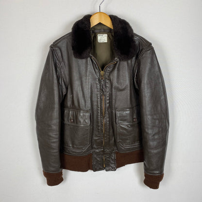 【ジャンク品】【メンズ】 BRILL BROS ブリルブロス 80's G-1 JACKET VINTAGE 80年代 G-1 ジャケット ヴィンテージ アウター 145-260401-ks-23-tei サイズ：40 カラー：ブラウン 万代Net店