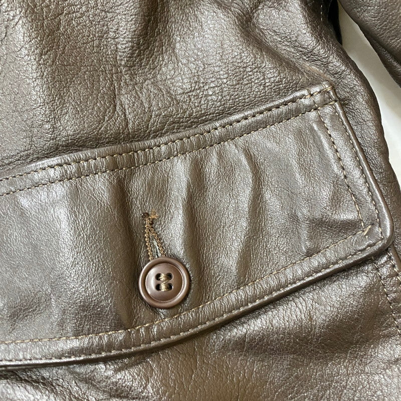 【ジャンク品】【メンズ】 BRILL BROS ブリルブロス 80's G-1 JACKET VINTAGE 80年代 G-1 ジャケット ヴィンテージ アウター 145-260401-ks-23-tei サイズ：40 カラー：ブラウン 万代Net店