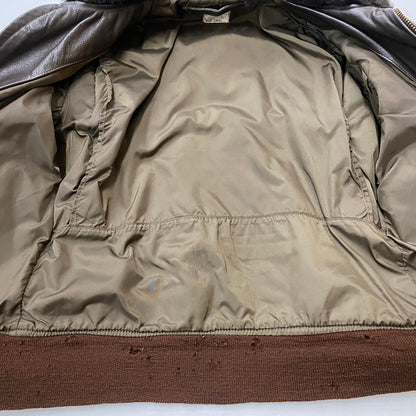 【ジャンク品】【メンズ】 BRILL BROS ブリルブロス 80's G-1 JACKET VINTAGE 80年代 G-1 ジャケット ヴィンテージ アウター 145-260401-ks-23-tei サイズ：40 カラー：ブラウン 万代Net店