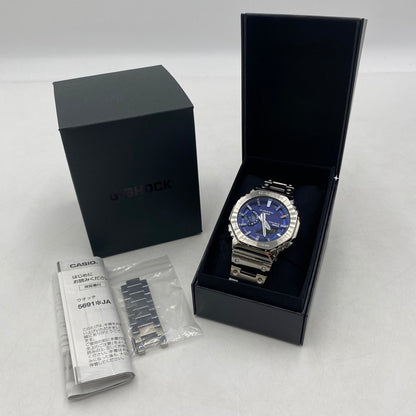 【中古品】【メンズ】 CASIO カシオ 24SS G-SHOCK FULL METAL 2100SERIES GM-B2100AD-2AJF ジーショック フルメタル タフソーラー 腕時計 196-260406-ks-22-tei サイズ：箱 コマ付き カラー：シルバー 万代Net店