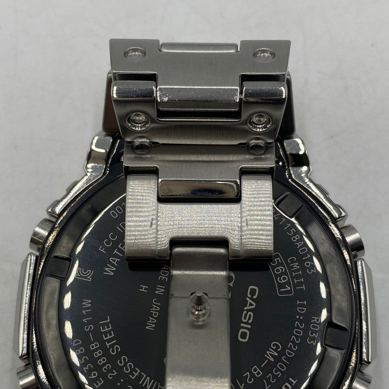 【中古品】【メンズ】 CASIO カシオ 24SS G-SHOCK FULL METAL 2100SERIES GM-B2100AD-2AJF ジーショック フルメタル タフソーラー 腕時計 196-260406-ks-22-tei サイズ：箱 コマ付き カラー：シルバー 万代Net店