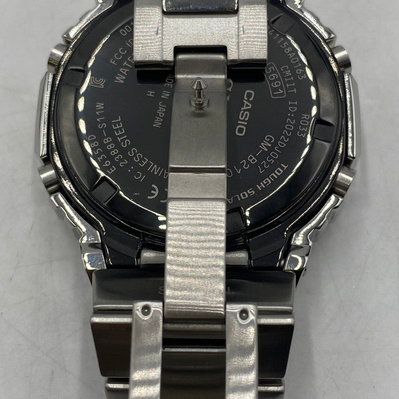 【中古品】【メンズ】 CASIO カシオ 24SS G-SHOCK FULL METAL 2100SERIES GM-B2100AD-2AJF ジーショック フルメタル タフソーラー 腕時計 196-260406-ks-22-tei サイズ：箱 コマ付き カラー：シルバー 万代Net店