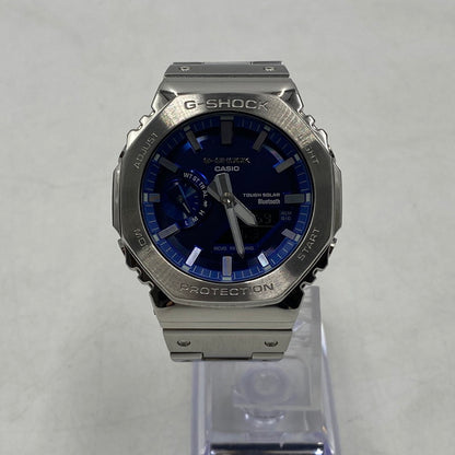 【中古品】【メンズ】 CASIO カシオ 24SS G-SHOCK FULL METAL 2100SERIES GM-B2100AD-2AJF ジーショック フルメタル タフソーラー 腕時計 196-260406-ks-22-tei サイズ：箱 コマ付き カラー：シルバー 万代Net店
