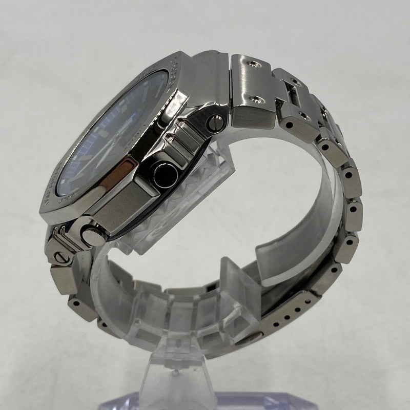【中古品】【メンズ】 CASIO カシオ 24SS G-SHOCK FULL METAL 2100SERIES GM-B2100AD-2AJF ジーショック フルメタル タフソーラー 腕時計 196-260406-ks-22-tei サイズ：箱 コマ付き カラー：シルバー 万代Net店