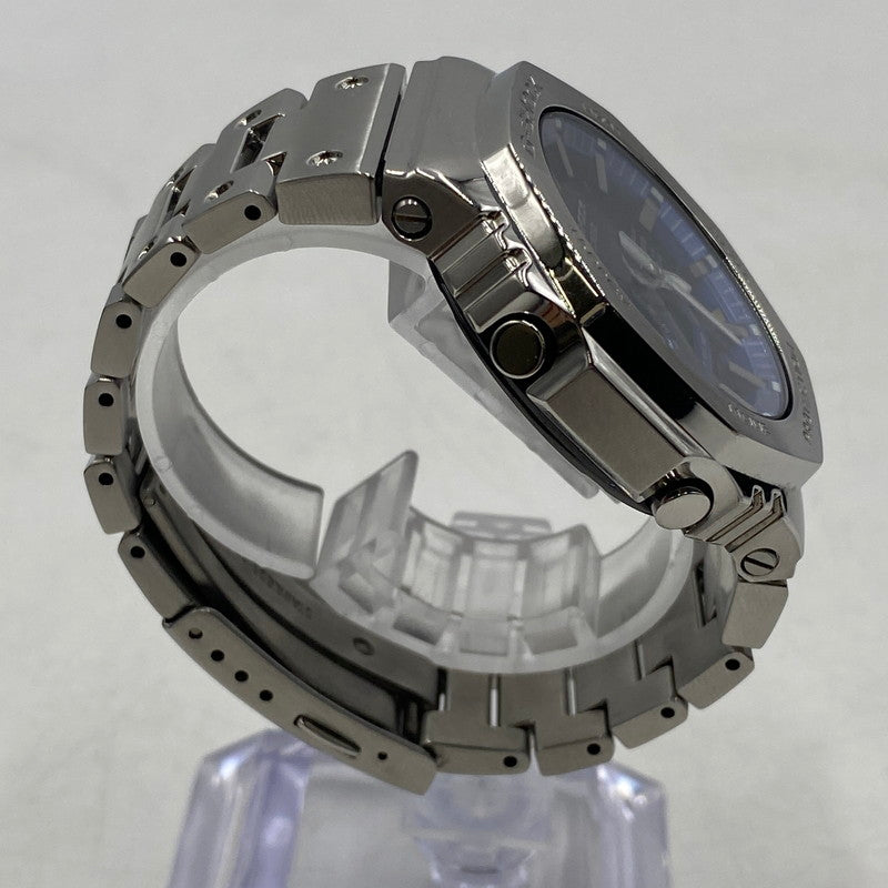 【中古品】【メンズ】 CASIO カシオ 24SS G-SHOCK FULL METAL 2100SERIES GM-B2100AD-2AJF ジーショック フルメタル タフソーラー 腕時計 196-260406-ks-22-tei サイズ：箱 コマ付き カラー：シルバー 万代Net店