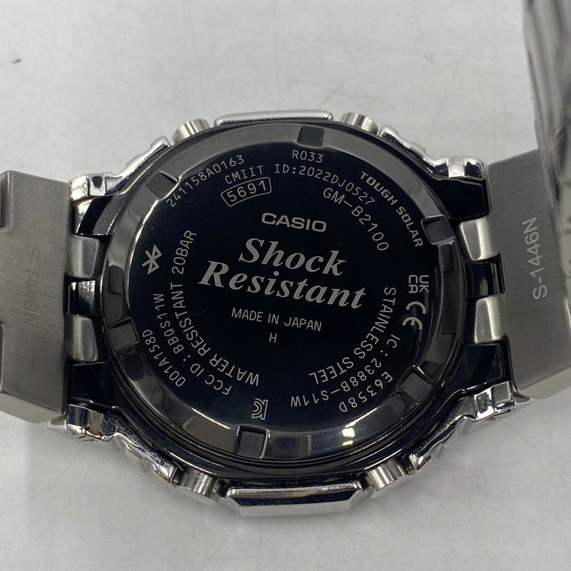 【中古品】【メンズ】 CASIO カシオ 24SS G-SHOCK FULL METAL 2100SERIES GM-B2100AD-2AJF ジーショック フルメタル タフソーラー 腕時計 196-260406-ks-22-tei サイズ：箱 コマ付き カラー：シルバー 万代Net店