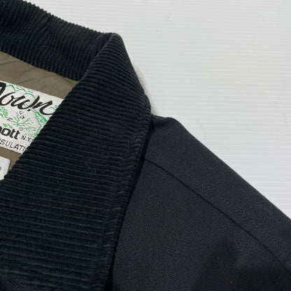 【中古品】【メンズ】 Supreme シュプリーム × SCHOTT ショット 別注 コラボ 22FW CANVAS DOWN TRUCKER JACKET キャンバス ダウン トラッカー ジャケット アウター 149-260404-yo-18-tei サイズ：L カラー：ブラック 万代Net店