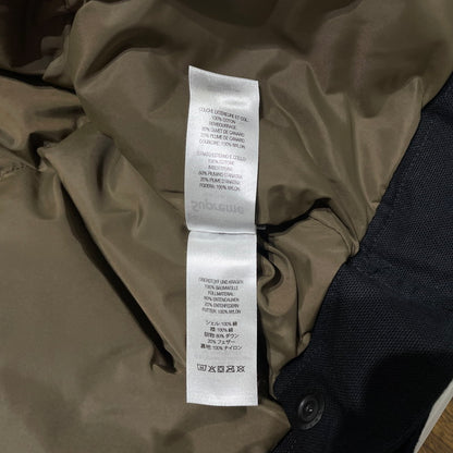 【中古品】【メンズ】 Supreme シュプリーム × SCHOTT ショット 別注 コラボ 22FW CANVAS DOWN TRUCKER JACKET キャンバス ダウン トラッカー ジャケット アウター 149-260404-yo-18-tei サイズ：L カラー：ブラック 万代Net店