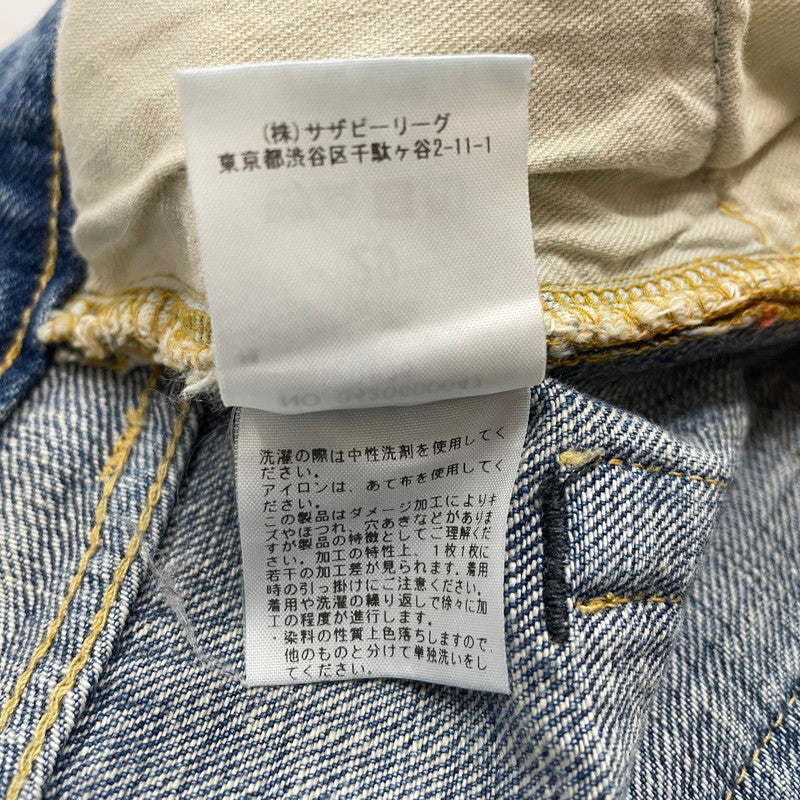 【中古品】【メンズ】 RON HERMAN ロンハーマン DAMAGE DENIM PANTS 3420600047 ダメージ デニムパンツ ボトムス ジーンズ 151-260623-yo-17-tei サイズ：29 カラー：インディゴ 万代Net店