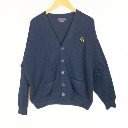 【中古品】【メンズ】 ANDREW ROHAN アンドリュー ローハン VNECK CARDIGAN Vネック カーディガン 長袖 トップス USA製 145-260401-ks-13-tei サイズ：XL カラー：ネイビー 万代Net店