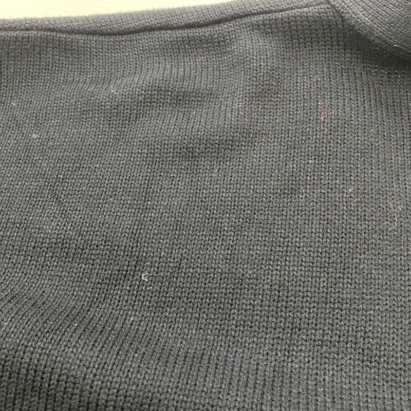 【中古品】【メンズ】 ANDREW ROHAN アンドリュー ローハン VNECK CARDIGAN Vネック カーディガン 長袖 トップス USA製 145-260401-ks-13-tei サイズ：XL カラー：ネイビー 万代Net店