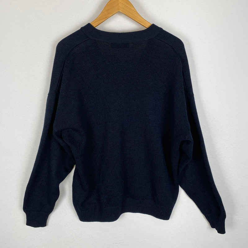 【中古品】【メンズ】 ANDREW ROHAN アンドリュー ローハン VNECK CARDIGAN Vネック カーディガン 長袖 トップス USA製 145-260401-ks-13-tei サイズ：XL カラー：ネイビー 万代Net店