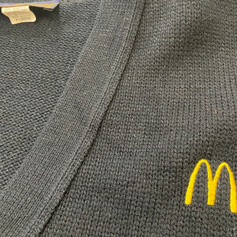 【中古品】【メンズ】 ANDREW ROHAN アンドリュー ローハン VNECK CARDIGAN Vネック カーディガン 長袖 トップス USA製 145-260401-ks-13-tei サイズ：XL カラー：ネイビー 万代Net店