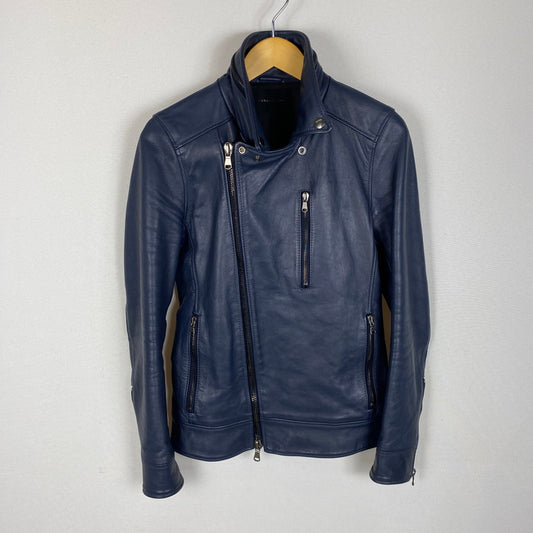 【中古品】【メンズ】 16AW DOUBLE INNER RIDERS 1021620008 ダブル インナー ライダース アウター 140-260401-ks-21-fuzh サイズ：2 カラー：ネイビー 万代Net店