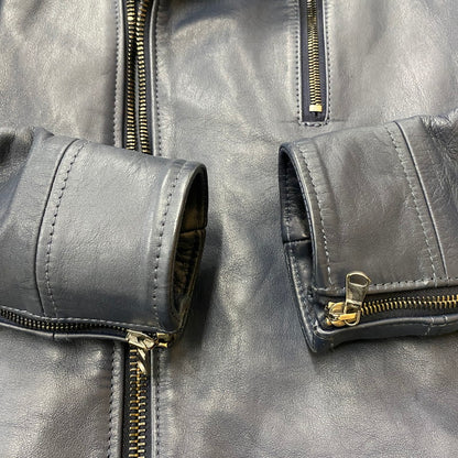 【中古品】【メンズ】 16AW DOUBLE INNER RIDERS 1021620008 ダブル インナー ライダース アウター 140-260401-ks-21-fuzh サイズ：2 カラー：ネイビー 万代Net店