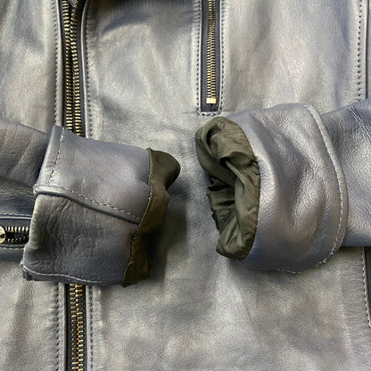 【中古品】【メンズ】 16AW DOUBLE INNER RIDERS 1021620008 ダブル インナー ライダース アウター 140-260401-ks-21-fuzh サイズ：2 カラー：ネイビー 万代Net店
