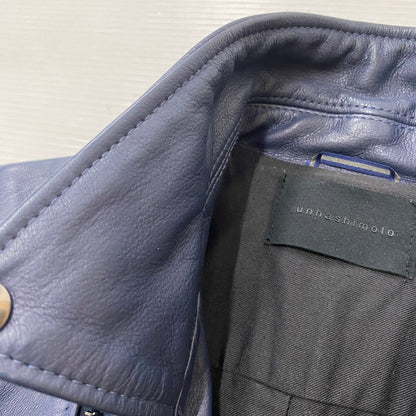 【中古品】【メンズ】 16AW DOUBLE INNER RIDERS 1021620008 ダブル インナー ライダース アウター 140-260401-ks-21-fuzh サイズ：2 カラー：ネイビー 万代Net店