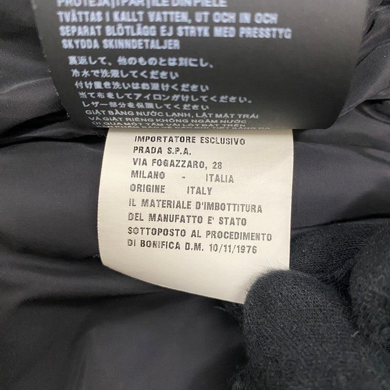 【中古品】【レディース】 PRADA プラダ RE NYLON DOWN COAT 29Y966 ナイロン ダウンコート アウター ダウンジャケット 141-260403-ks-04-tei サイズ：36 カラー：ブラック 万代Net店