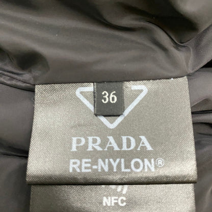 【中古品】【レディース】 PRADA プラダ RE NYLON DOWN COAT 29Y966 ナイロン ダウンコート アウター ダウンジャケット 141-260403-ks-04-tei サイズ：36 カラー：ブラック 万代Net店